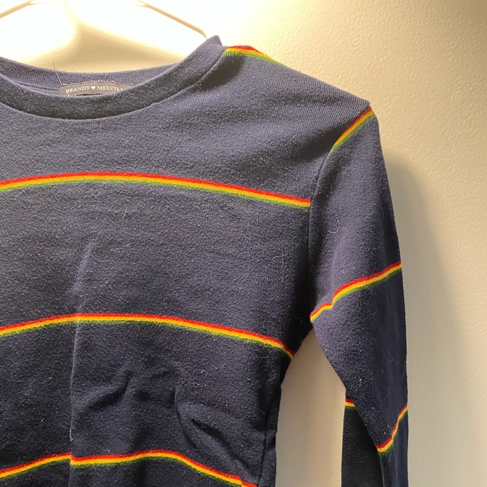 Brandy Melville Long Sleeve Crop Top